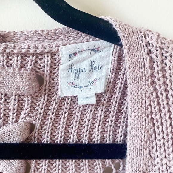 Hippie Rose Laced Back Knit Sweater - Picture 7 of 12